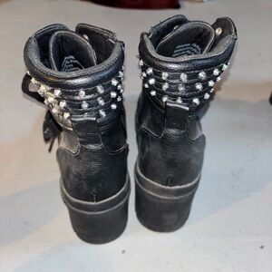 Studded Black Ankle Boots
